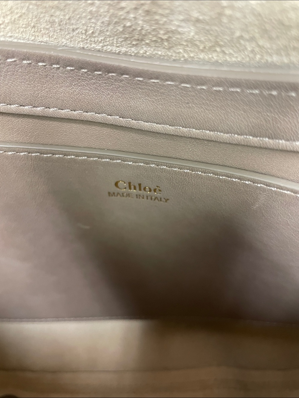 Chloé Taupe Leather Shoulder Bag with Gold Hardware, Italy - Picture 7 of 9